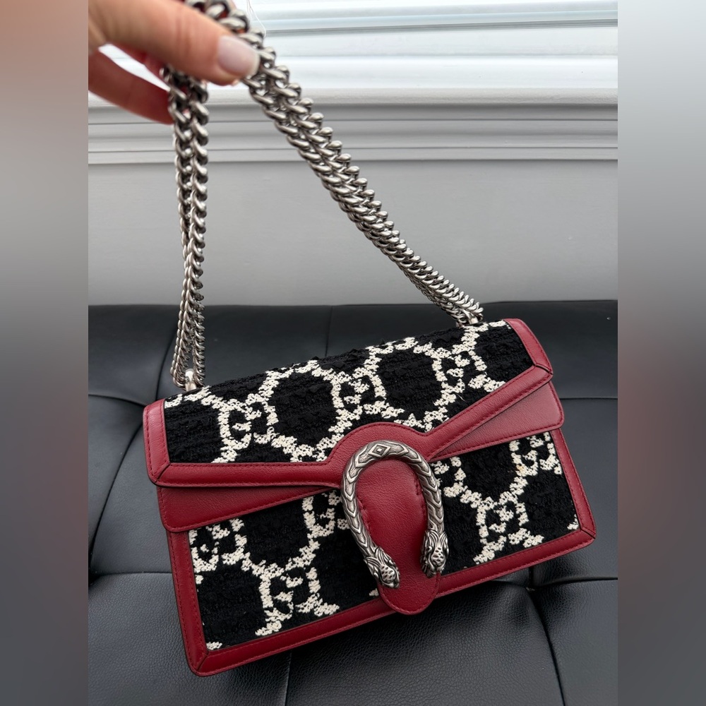 Gucci Bag Authentic Dionysus GG Tweed size SMALL (not mini!)  Shoulder Bag